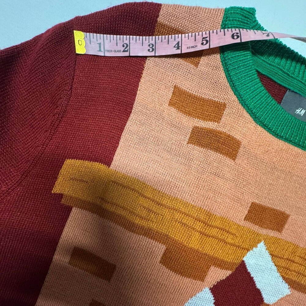 H&M Ugly Christmas chimney Knit Sweater M - Picture 8 of 13